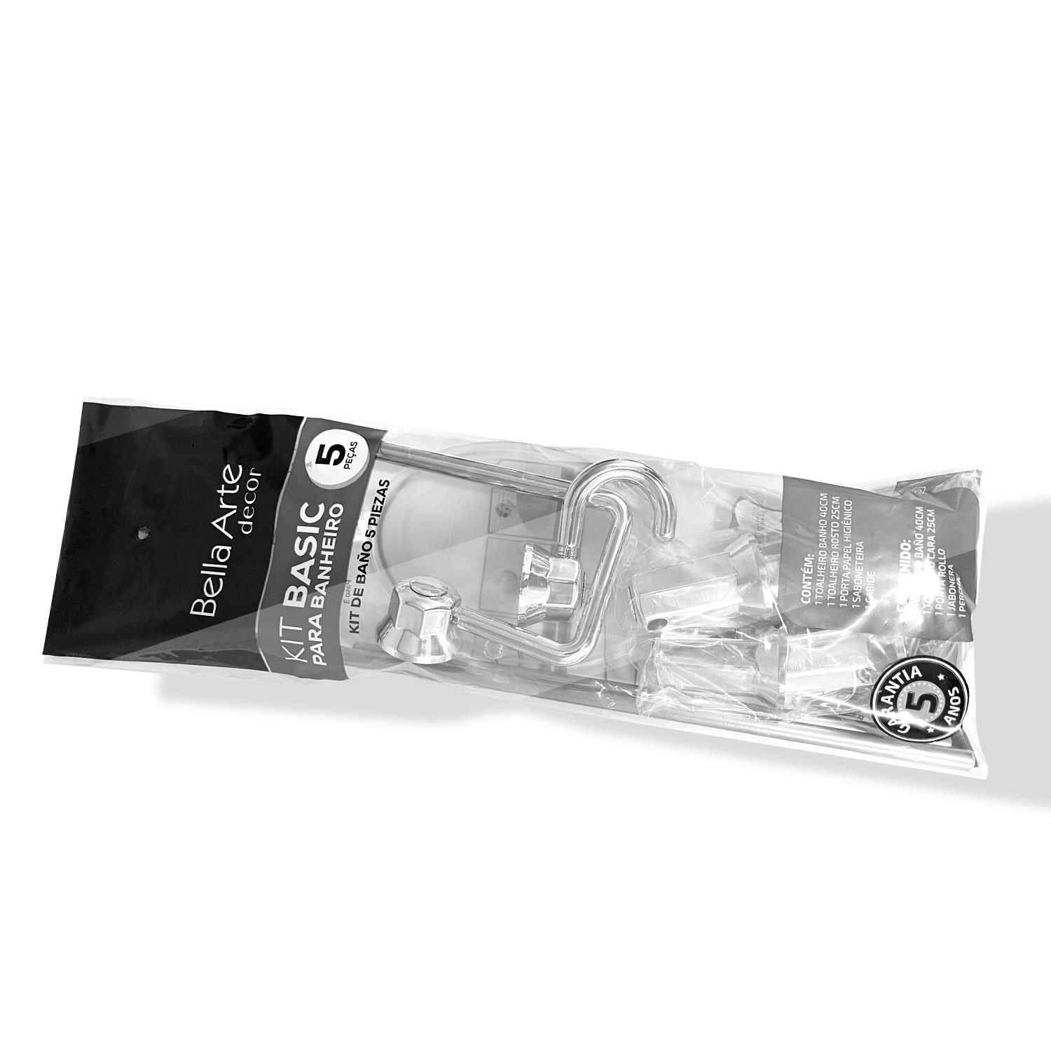 Kit Basic com 5 PEÇAS - Embalagem Plástica